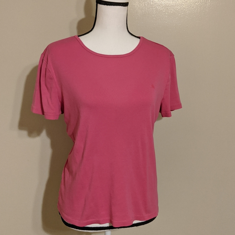 Lauren Ralph Lauren size Large pink shirt